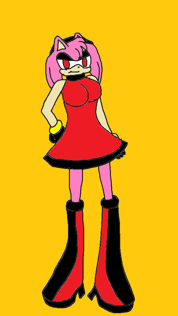 Evil Amy Rose The Hedgehog (ONE) by Ant-D on DeviantArt