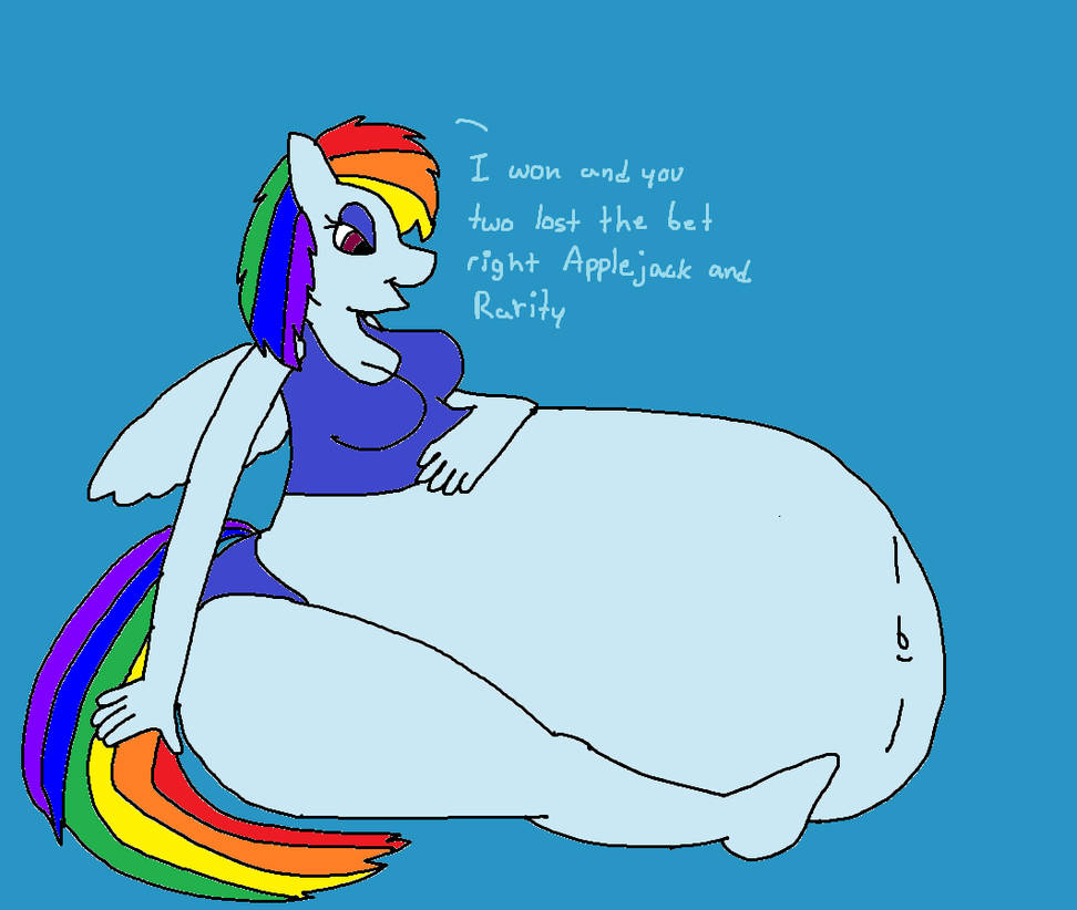 R: Rainbow Dash Ate Both Applejack And Rarity by Ant-D on DeviantArt
