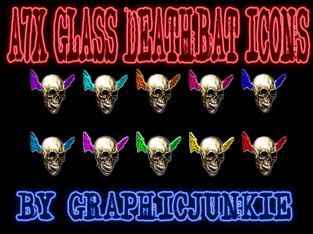 A7X Glass Deathbat Icons