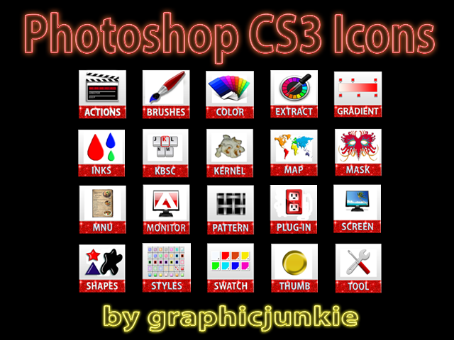 Photoshop CS3 Custom Icons