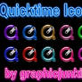 Quicktime Glitter Glass Icons