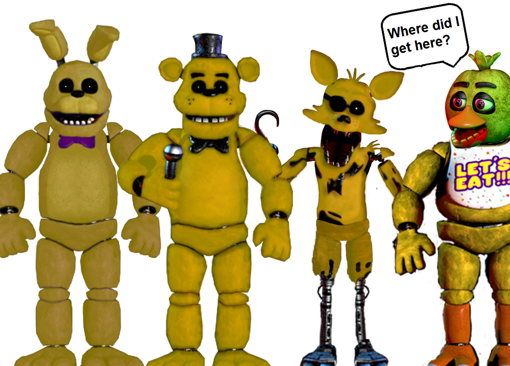 Golden animatronics by ThePuppetBB on DeviantArt