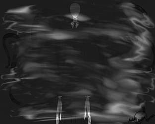 Drawing Slenderman by AmberWerden