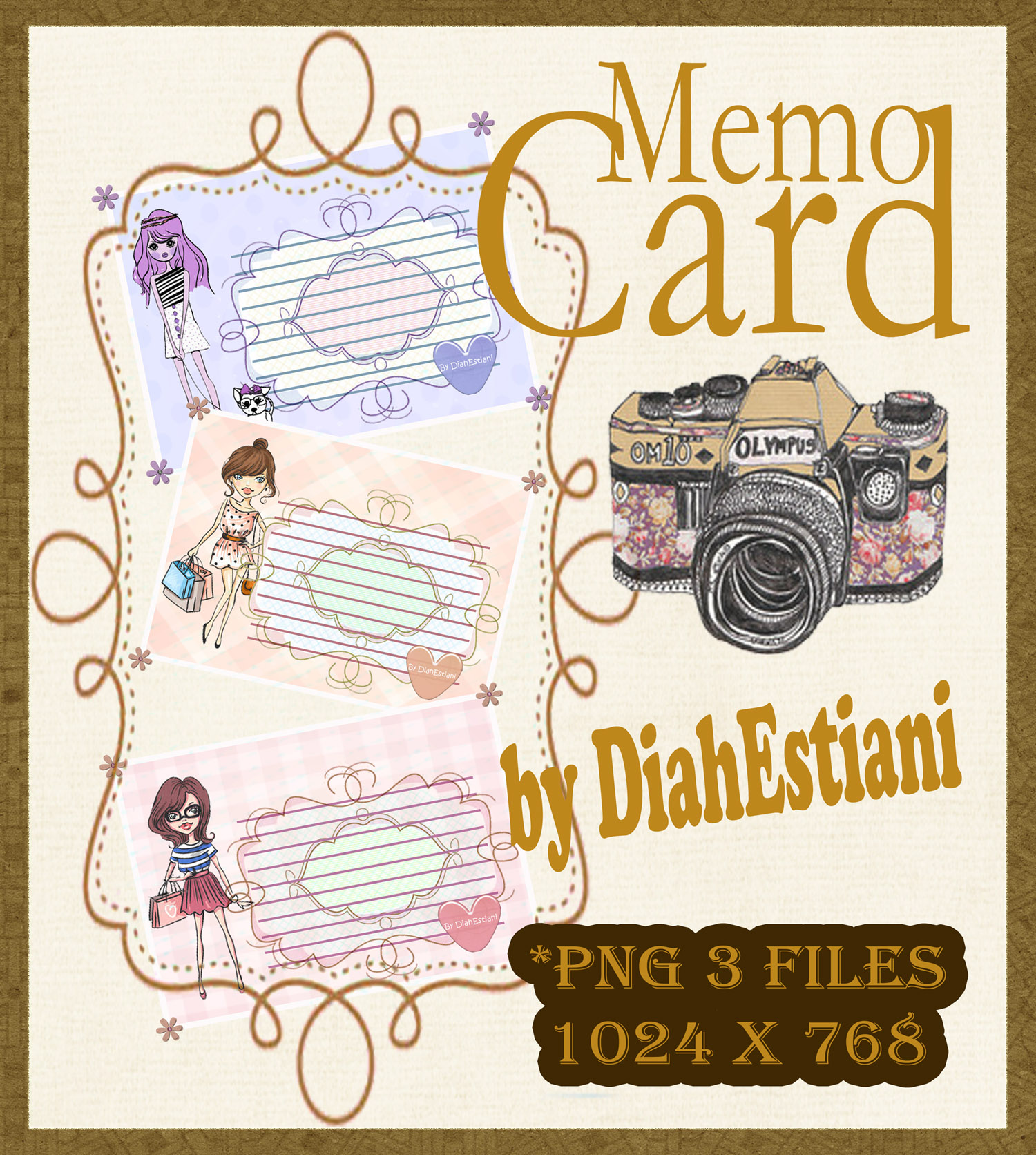 PNG Pack Memo Card By Diah Estiani by diahestiani on DeviantArt