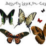 Pre-Cut Butterfly Stock