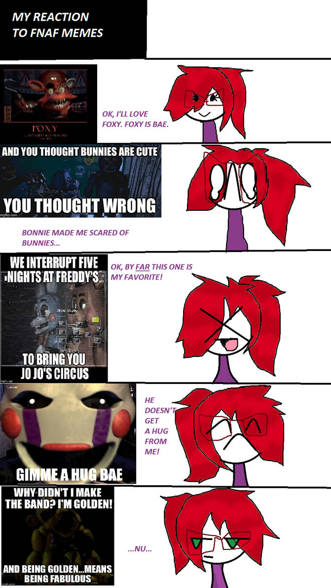 My Reactions To Fnaf Memes By Chinaaru12311 On Deviantart