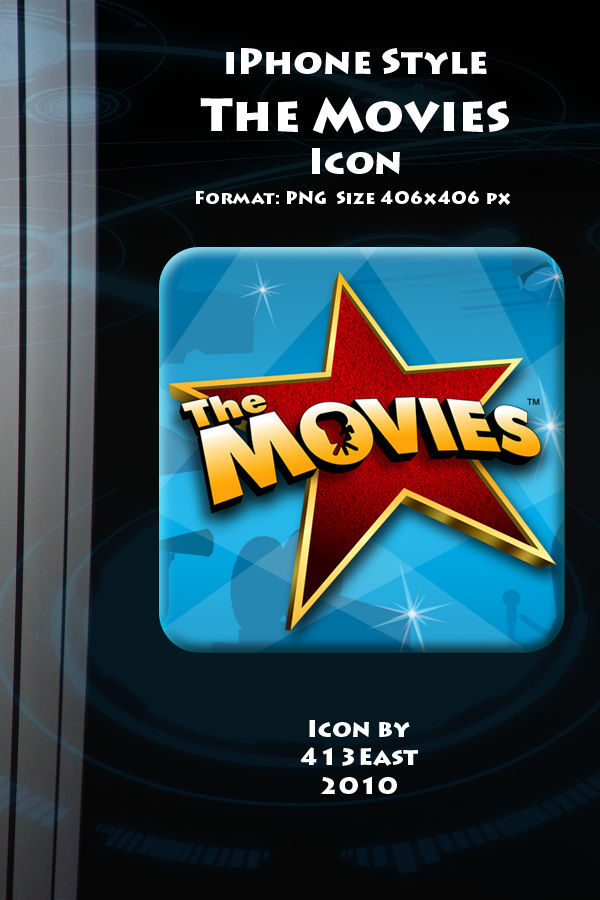 iPhone Style The Movies Icon by 413East on DeviantArt