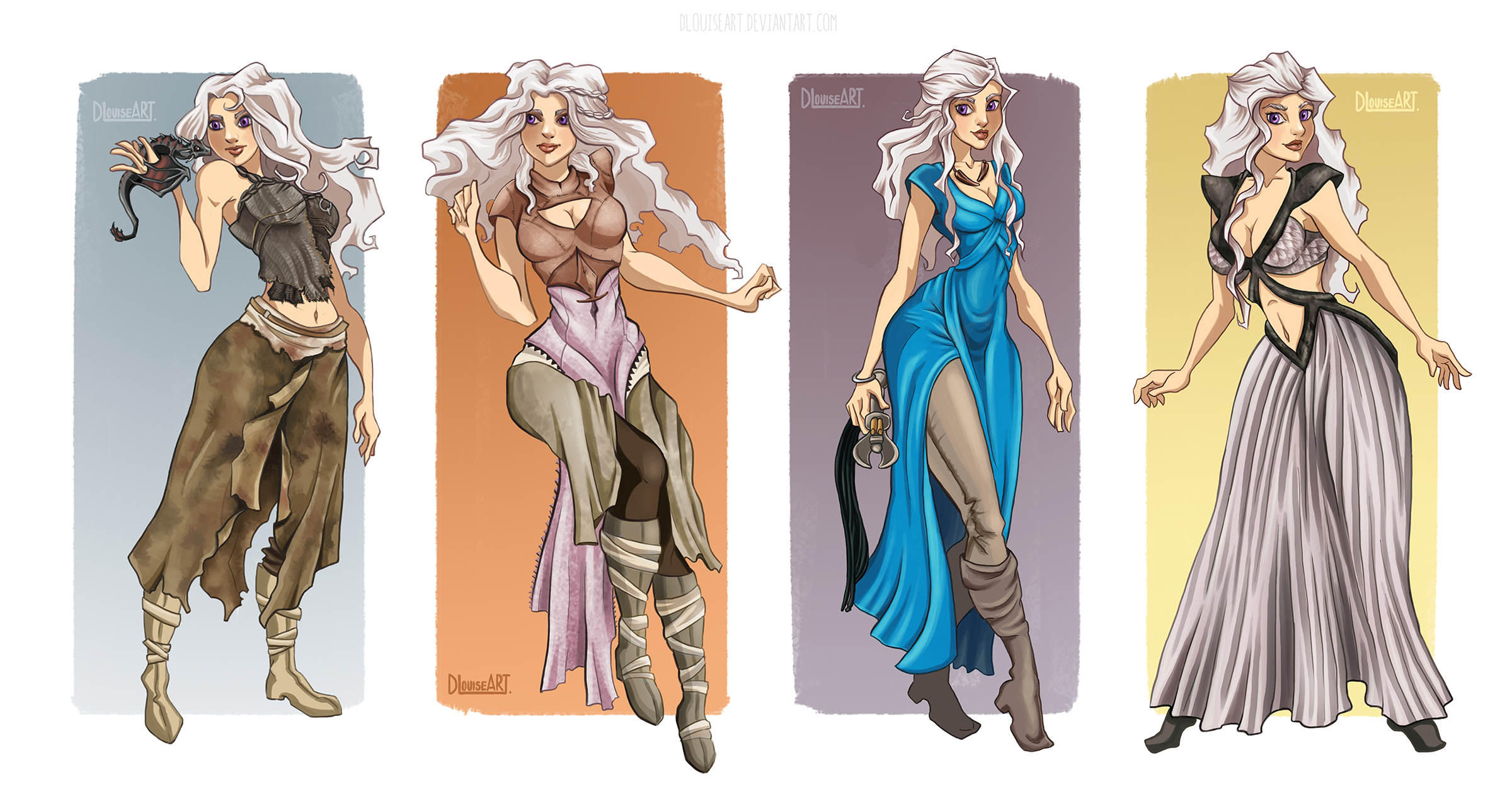 Daenerys Targaryen Set By Dlouiseart On Deviantart