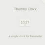 Thumby Clock Rainmeter