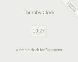 Thumby Clock Rainmeter