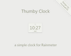 Thumby Clock Rainmeter