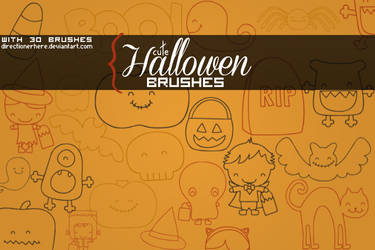 Cute Halloween brushes