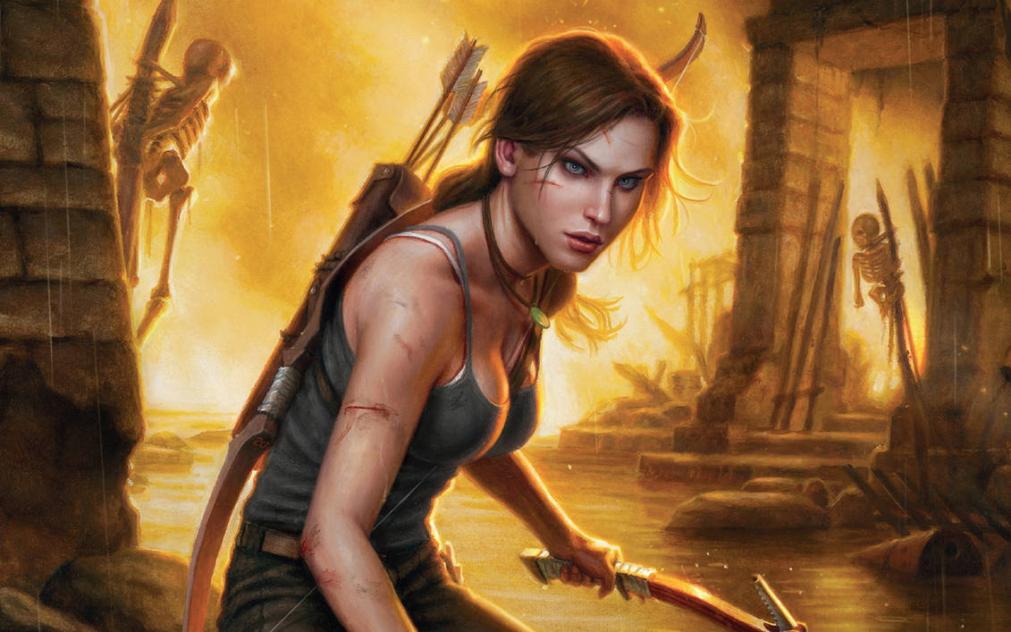 Lara Croft discovers DEATH BATTLE! by Mistress-Mello on DeviantArt