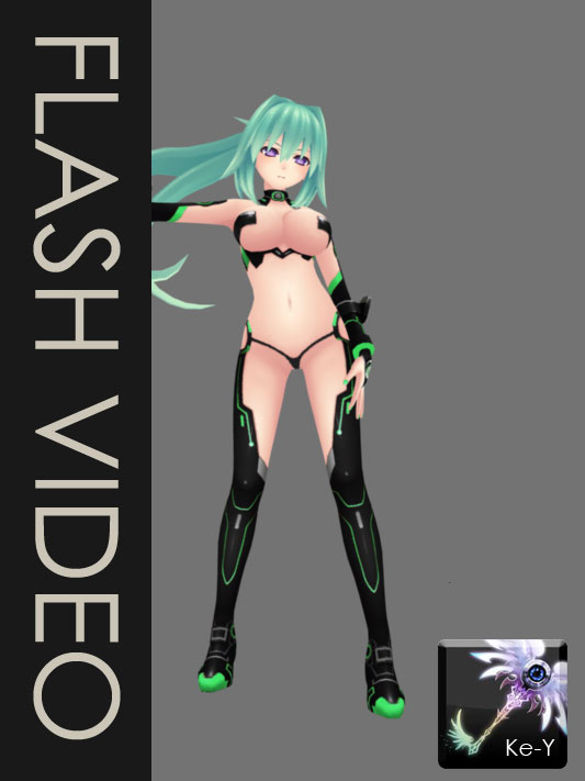 HDNV - Green Heart - Fourth Battle Suit Sexified