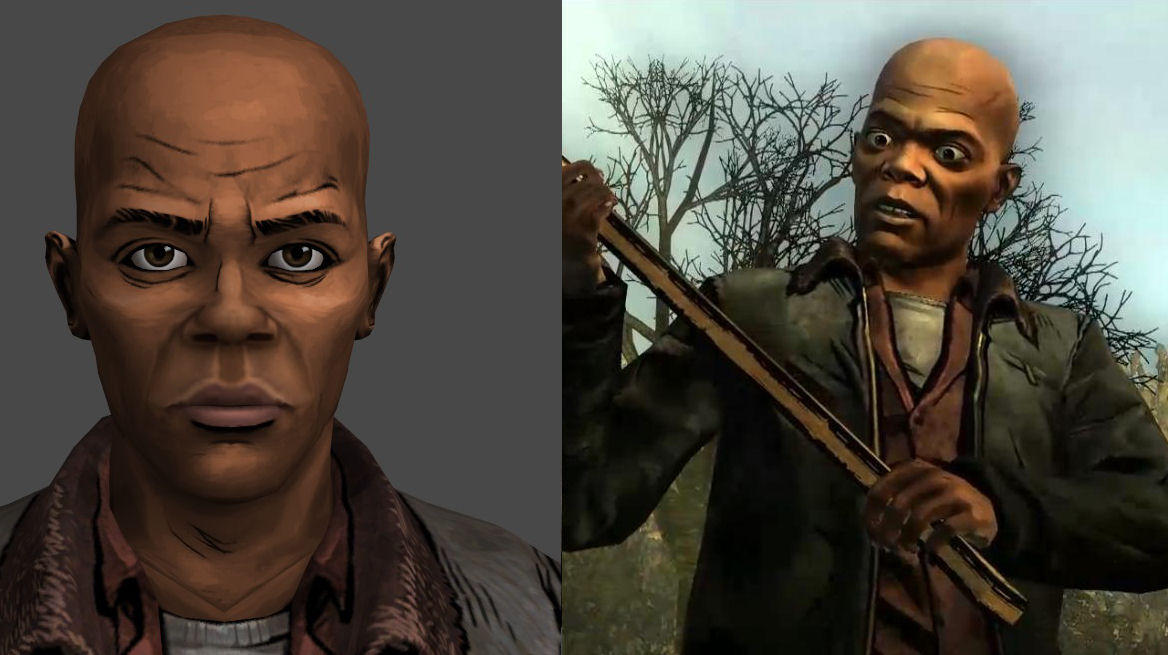 Sam Jackson The Walking Dead (XPS) by SteveCowlishaw on DeviantArt