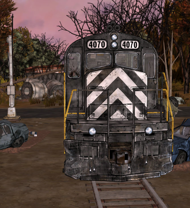 Train Crossing TWD S1 E3 (XPS) by SteveCowlishaw on DeviantArt