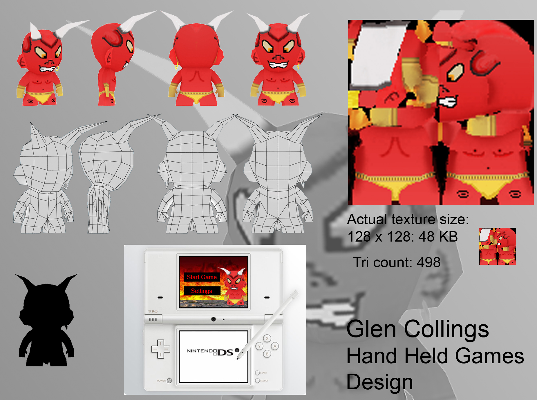 Demon Munny Low Poly Character