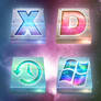 Deep Space OS X Drive Icons
