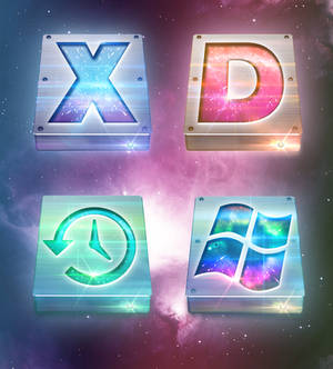 Deep Space OS X Drive Icons