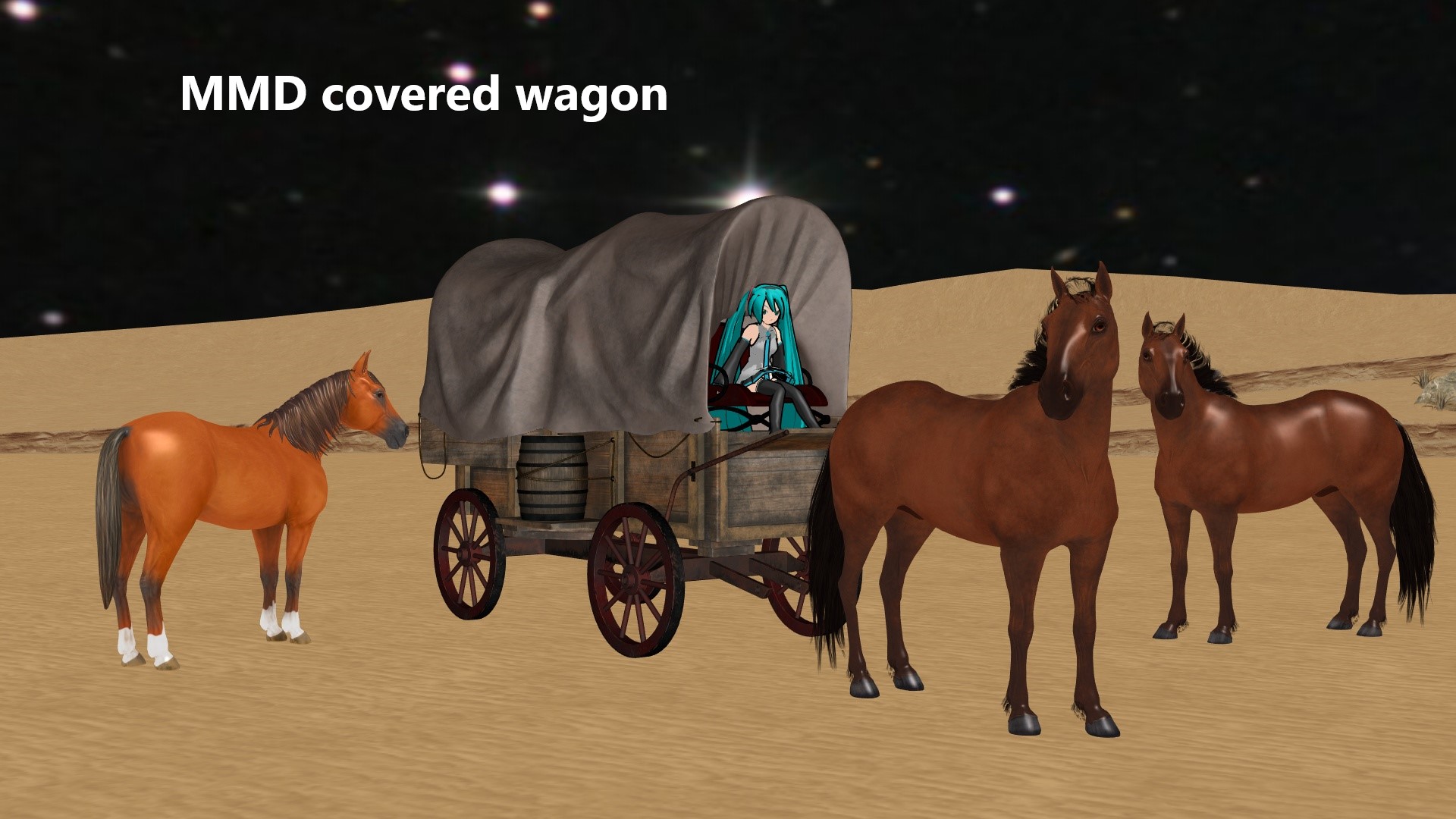 (MMD) covered wagon by Leberx44qa on DeviantArt