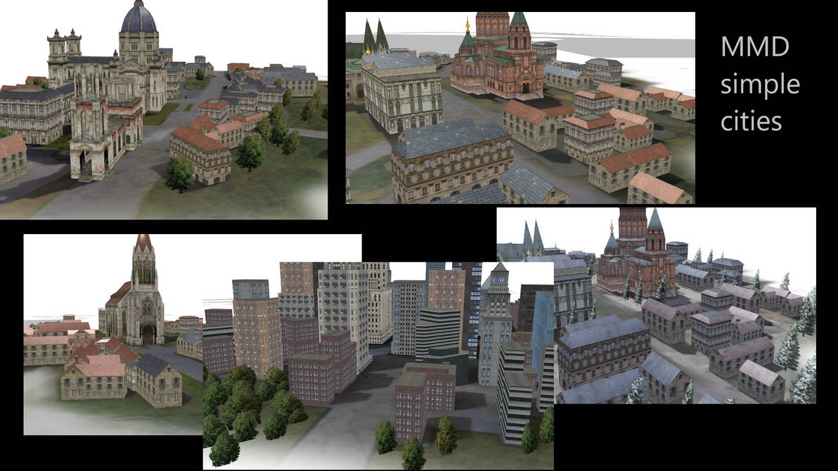 (MMD) simple cities by Leberx44qa on DeviantArt