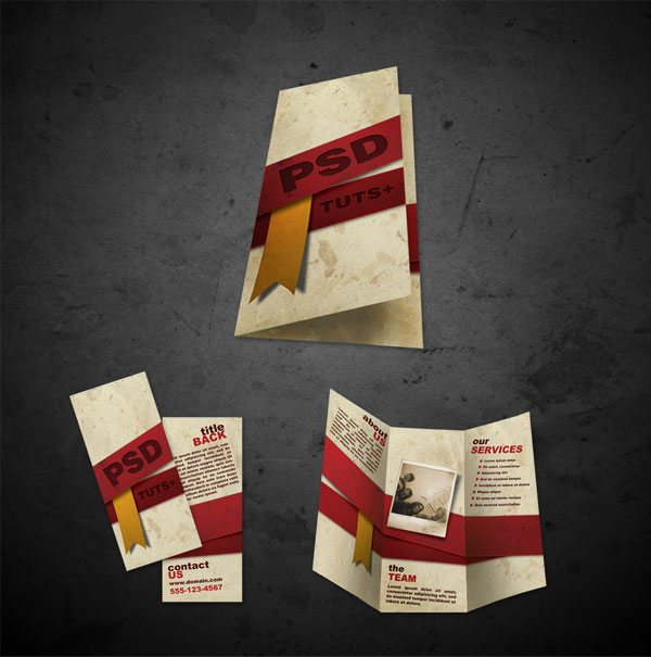 Free Brochure Templates .psd files front and back