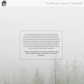 ToyHouse: Misty forest (HTML)