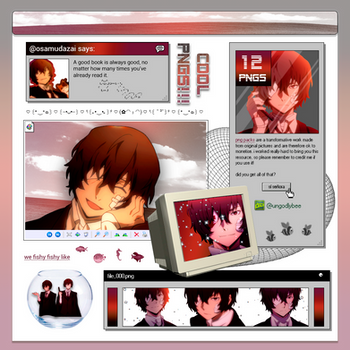 #827 PNG PACK [Osamu Dazai - BSD]