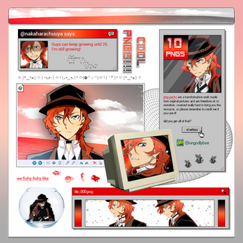 #849 PNG PACK [Nakahara Chuuya - BSD]