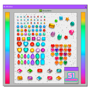 PNG PACK [Gem Stickers]