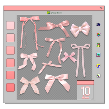 PNG PACK [Coquette Ribbons]