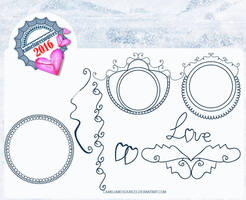 Brushes 2016 - Frames and doodles lines