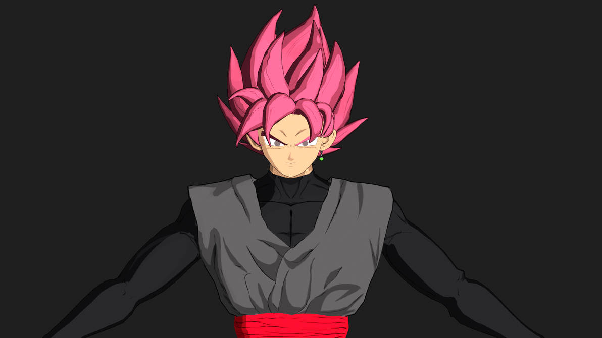 Black Goku 3D Model Rigged by FlamelexArt on DeviantArt