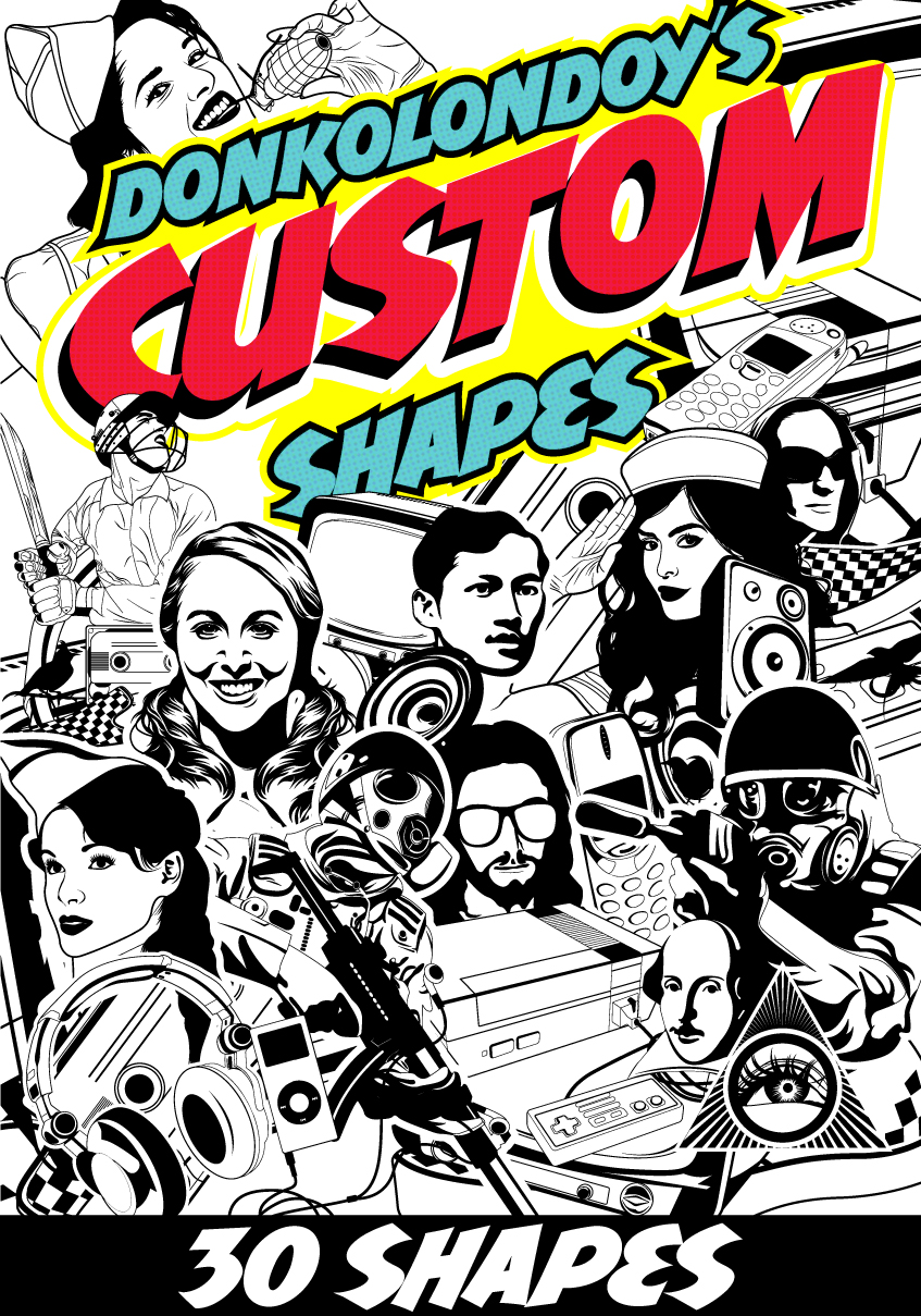 Free 30 Custom Shapes