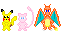 Cursors: Pikachu, Charizard, Mew (Pokemon)