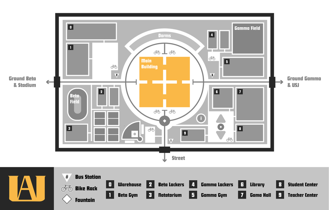Campus Map by bnha-admin on DeviantArt