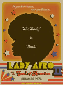 Lady Afro II Red, White and Blue 'used'