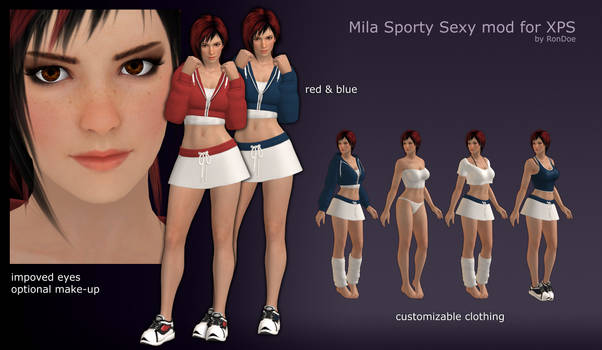 Mila SportySexy mod for XPS