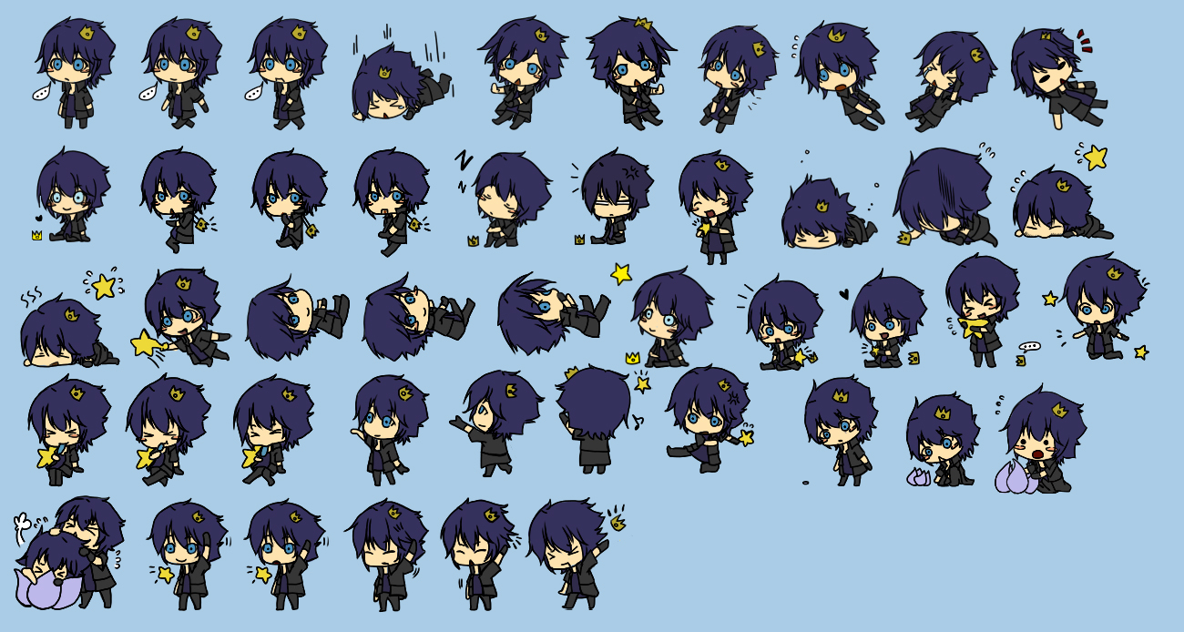 complete noctis shimeji desu. by genesis49 on DeviantArt