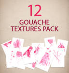 12 Gouache textures pack