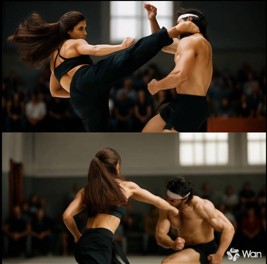 mixed kumite fight 1