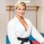 hot blonde karateka