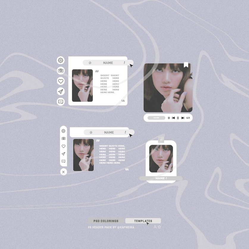 #6 header pack ! by kapheira on DeviantArt