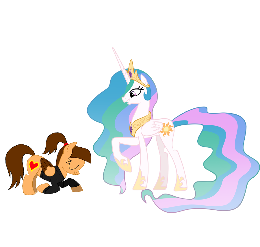Meeting Princess Celestia [request] by Brohoof-Ninja on DeviantArt