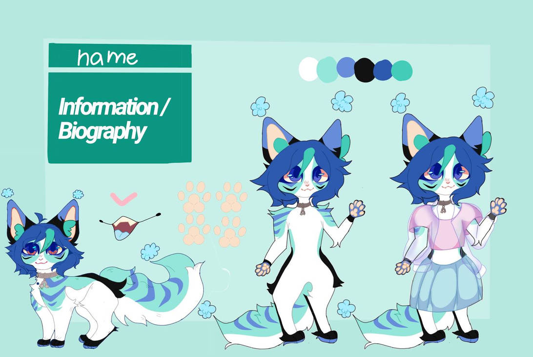Kitty reference adoptable by ThePatricia on DeviantArt