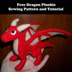 Dragon Plushie Sewing Pattern and Tutorial