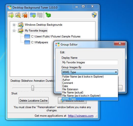 Desktop Background Tuner by Winaero.com