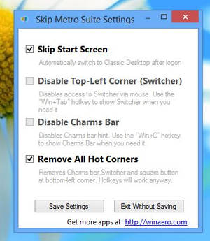 Skip Metro Suite for Windows 8