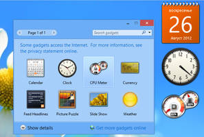 Desktop Gadgets and Sidebar for Windows 8