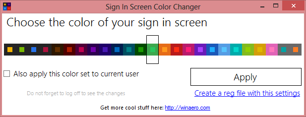 Sign In Screen Color Changer